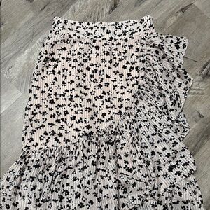 Ulla Johnson silk/cotton Gretchen Floral Ruffle Skirt 6